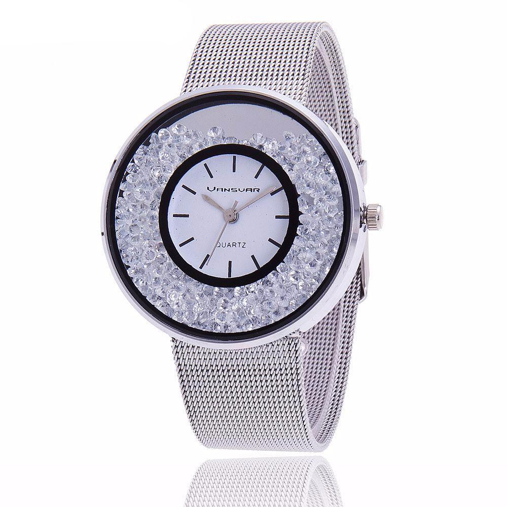 Fashion Stainless Rhinestone Watch