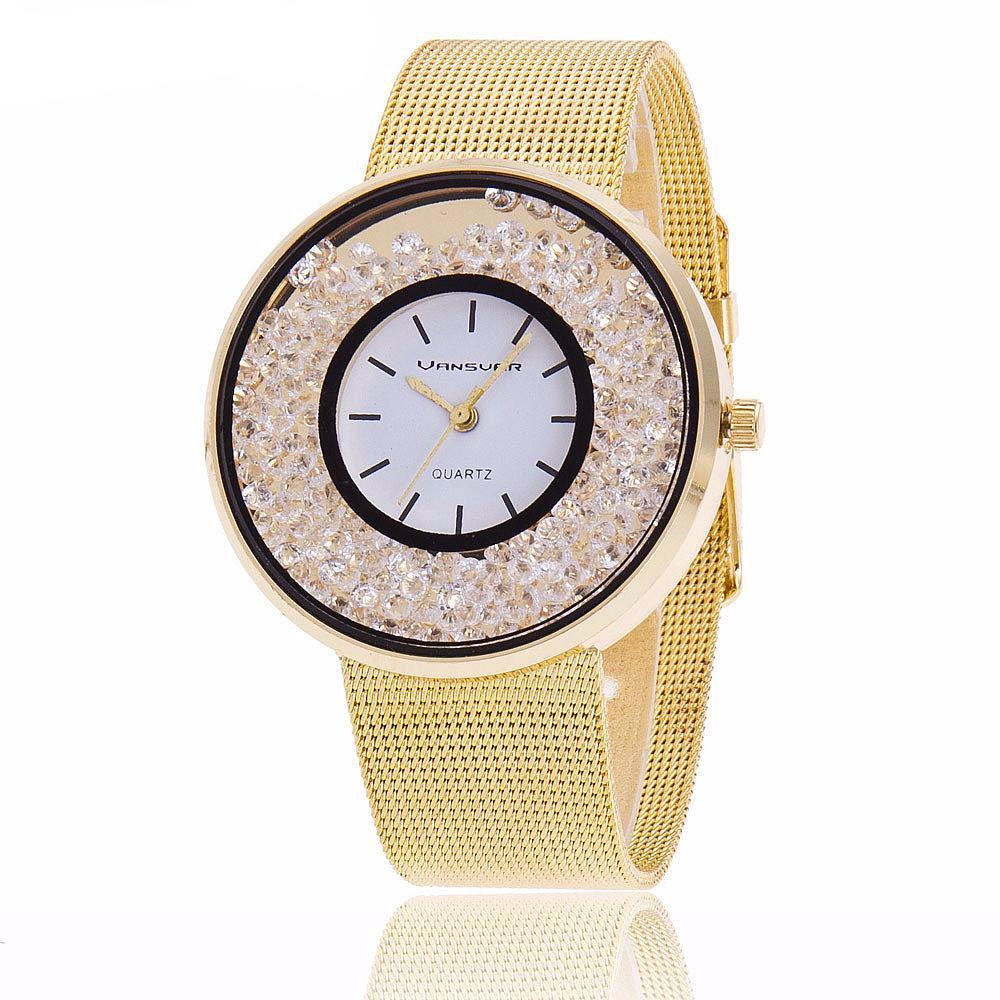 Fashion Stainless Rhinestone Watch