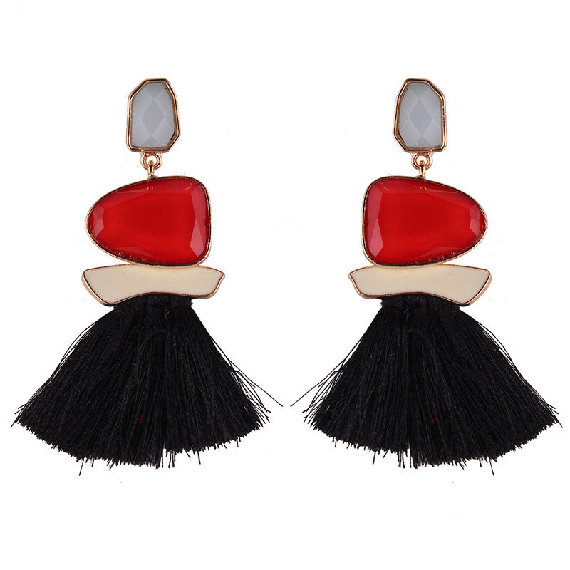 Fringed Statement Earrings
