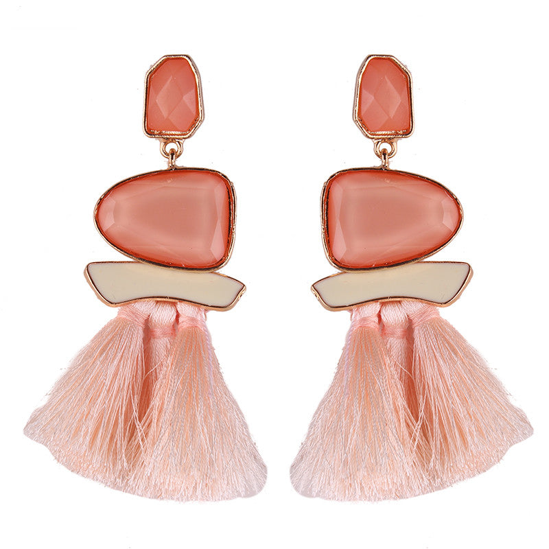 Fringed Statement Earrings