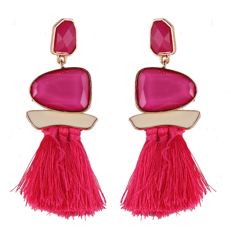 Fringed Statement Earrings