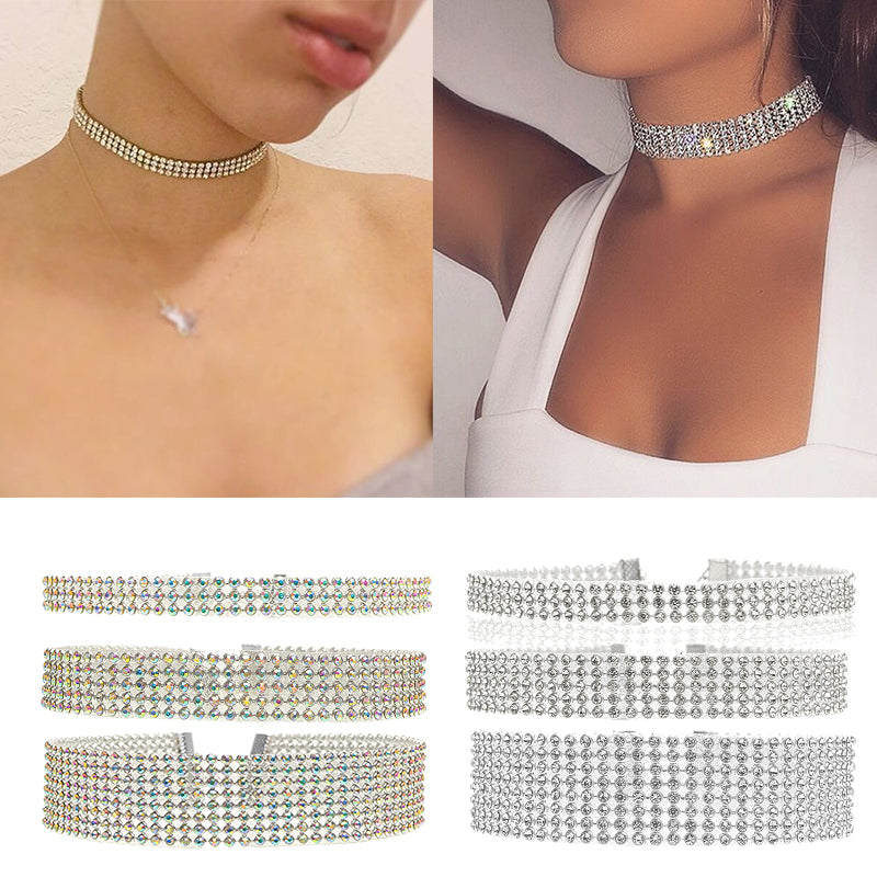 Crystal Rhinestone Choker