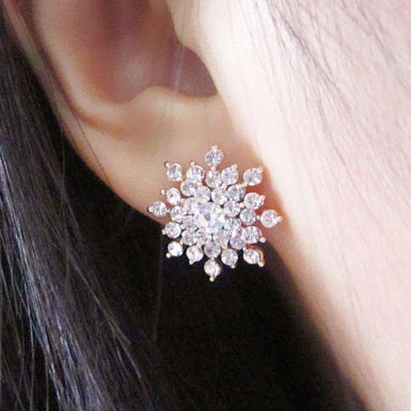 Snowflake Stud Earrings