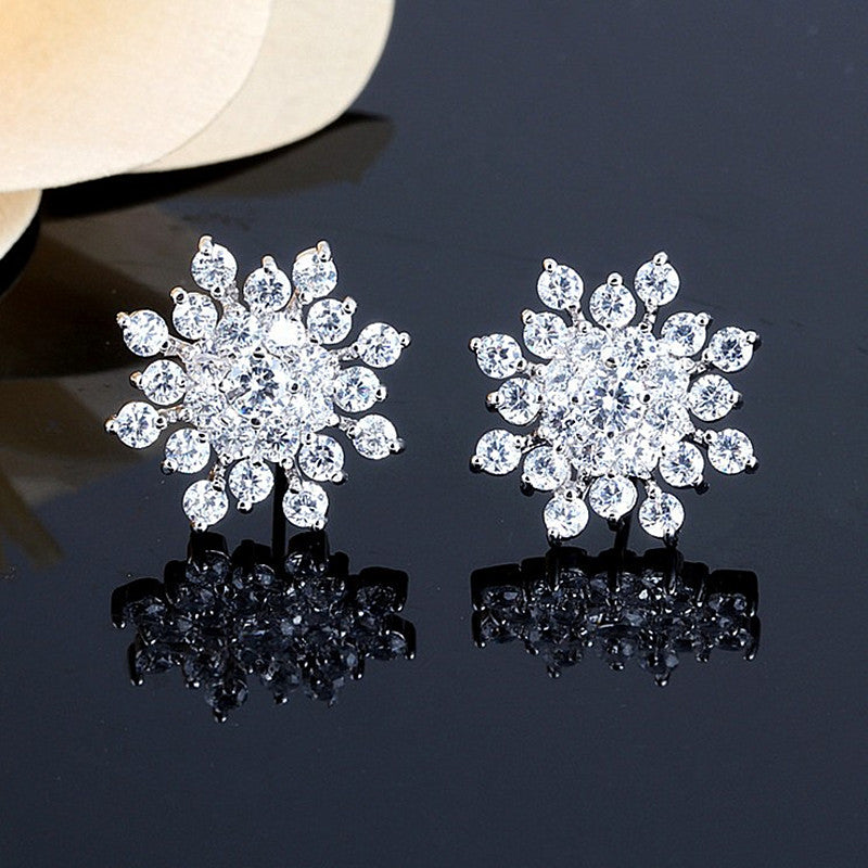 Snowflake Stud Earrings