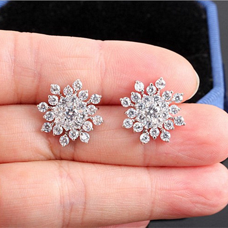 Snowflake Stud Earrings