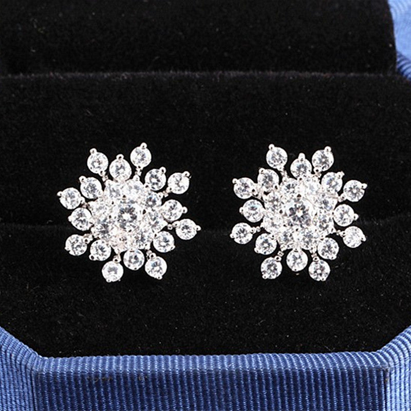 Snowflake Stud Earrings