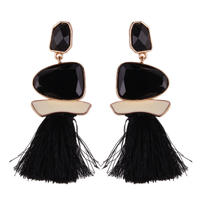 Fringed Statement Earrings