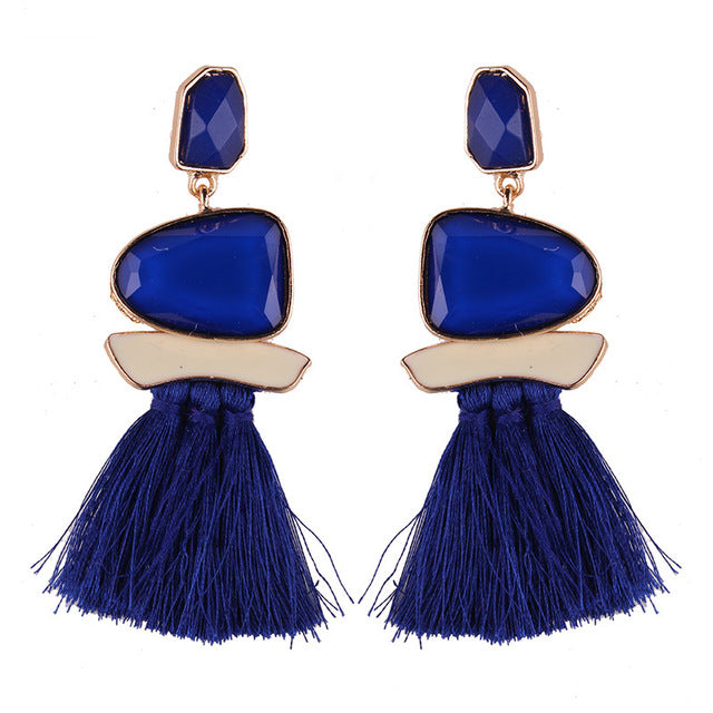 Fringed Statement Earrings