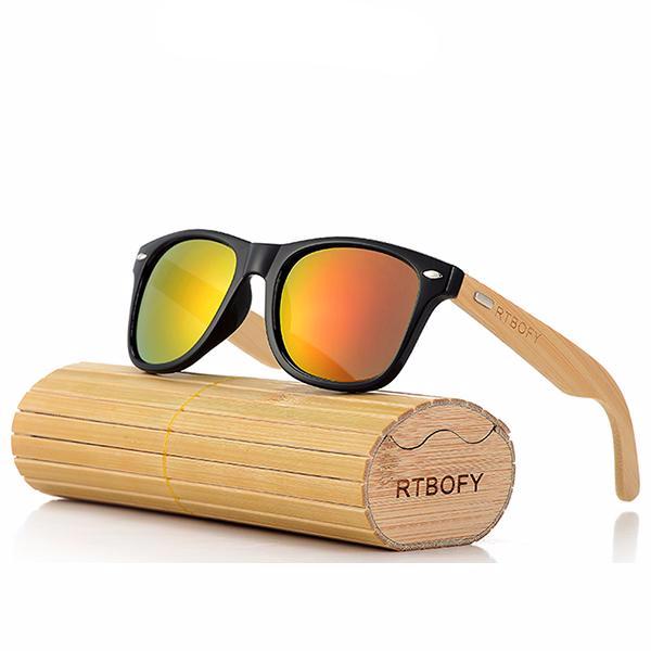 Retro Bamboo Wood Sunglass
