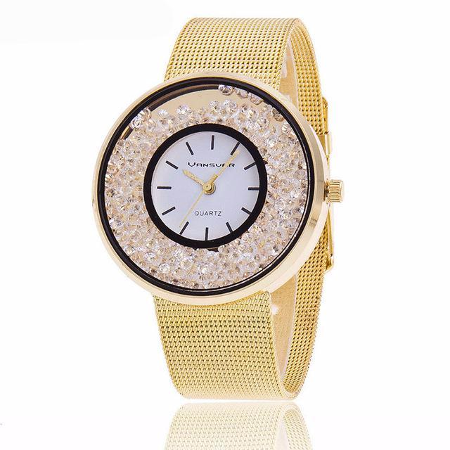 Fashion Stainless Rhinestone Watch