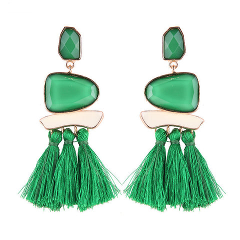 Fringed Statement Earrings