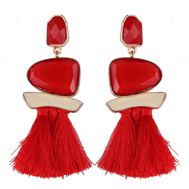 Fringed Statement Earrings