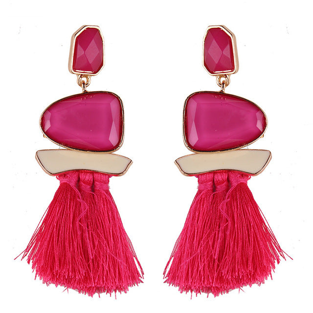 Fringed Statement Earrings