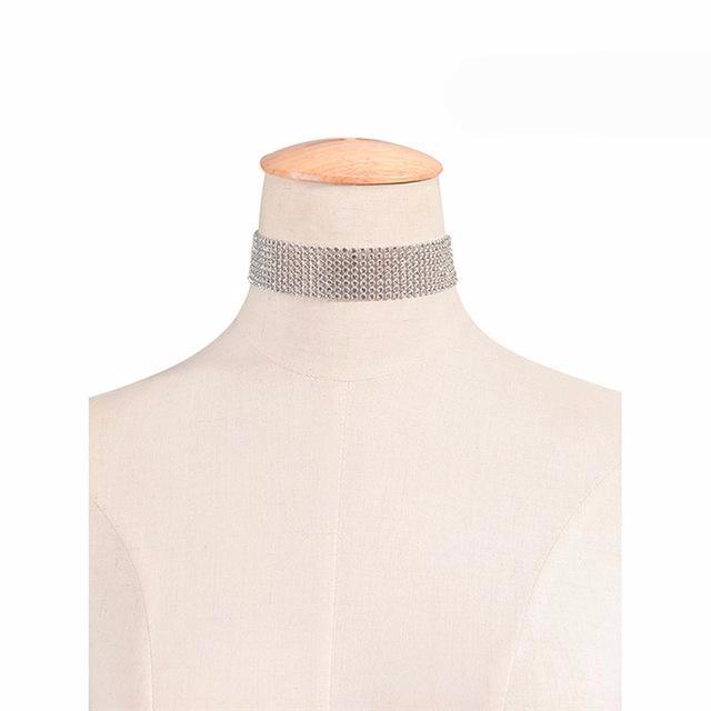 Crystal Rhinestone Choker
