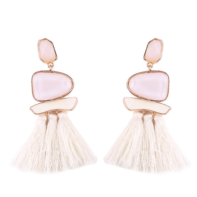 Fringed Statement Earrings